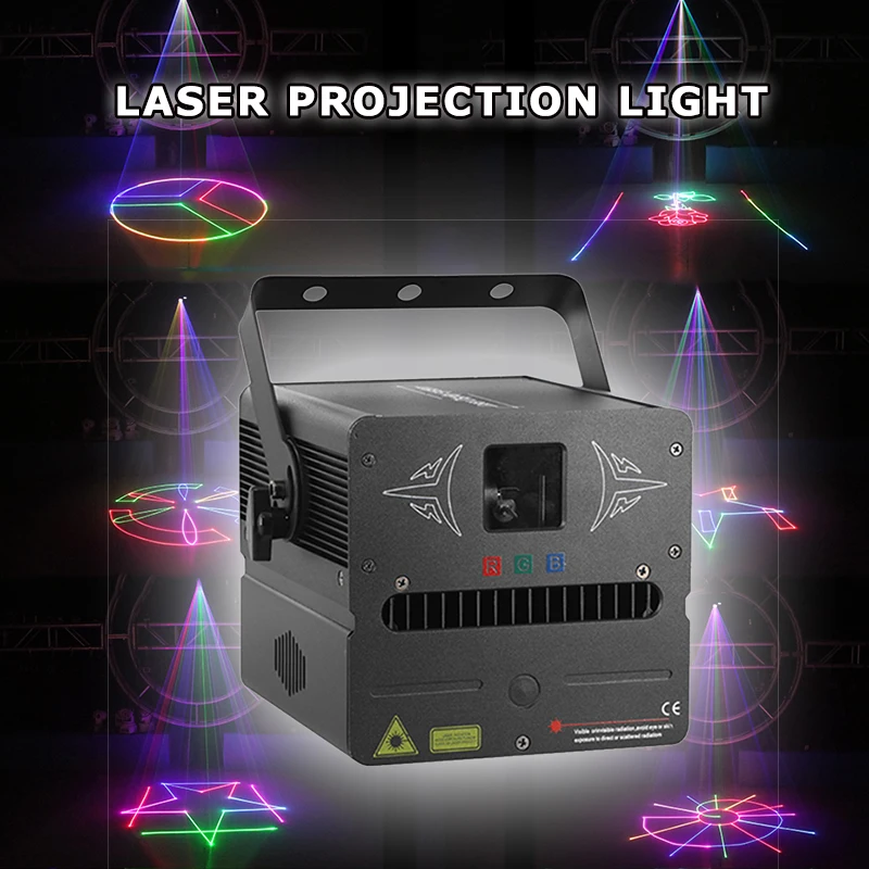 Party/Stage/Garden Laser Lighting Projector 500mW RGB Projection Laser Light