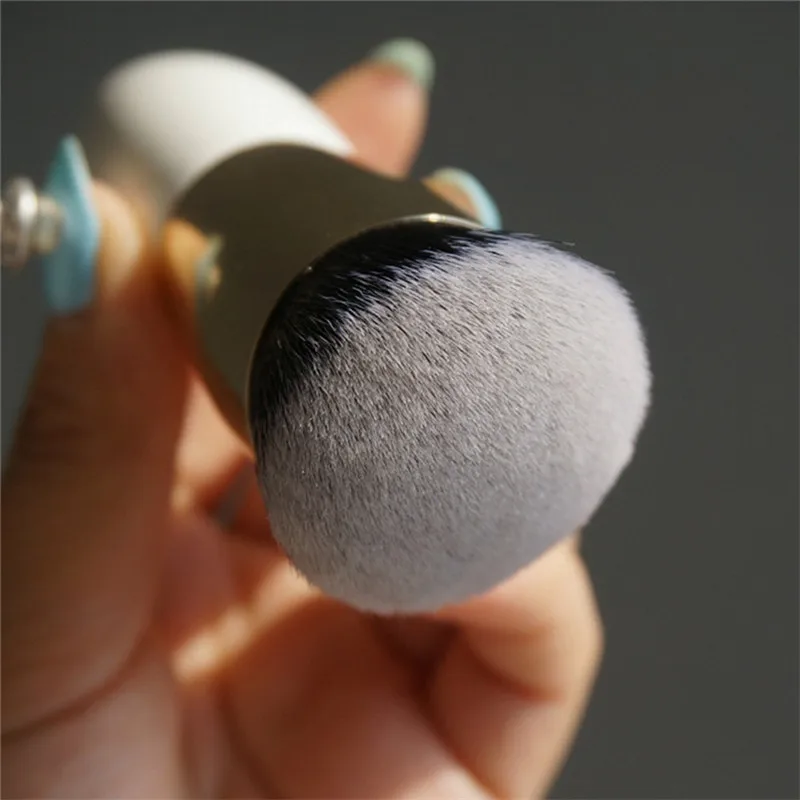 SAIANTTH Одиночная пухлая деревянная белая Золотая Косметика искусственная кисть