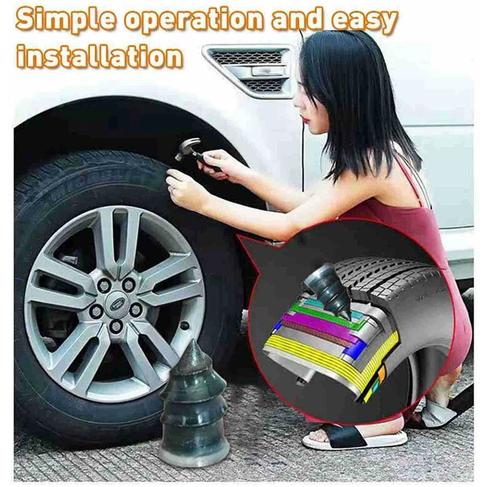 8 шт. Саморез для ремонта шин пластиковый гвоздь мягкий резиновый винт подходит