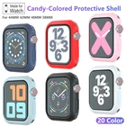 Силиконовый чехол карамельного цвета для Apple Watch 7 4145 мм, аксессуары для iWatch Series SE 6 5 4 3 2 1 38 мм 40 мм 42 мм 44 мм, защитный чехол