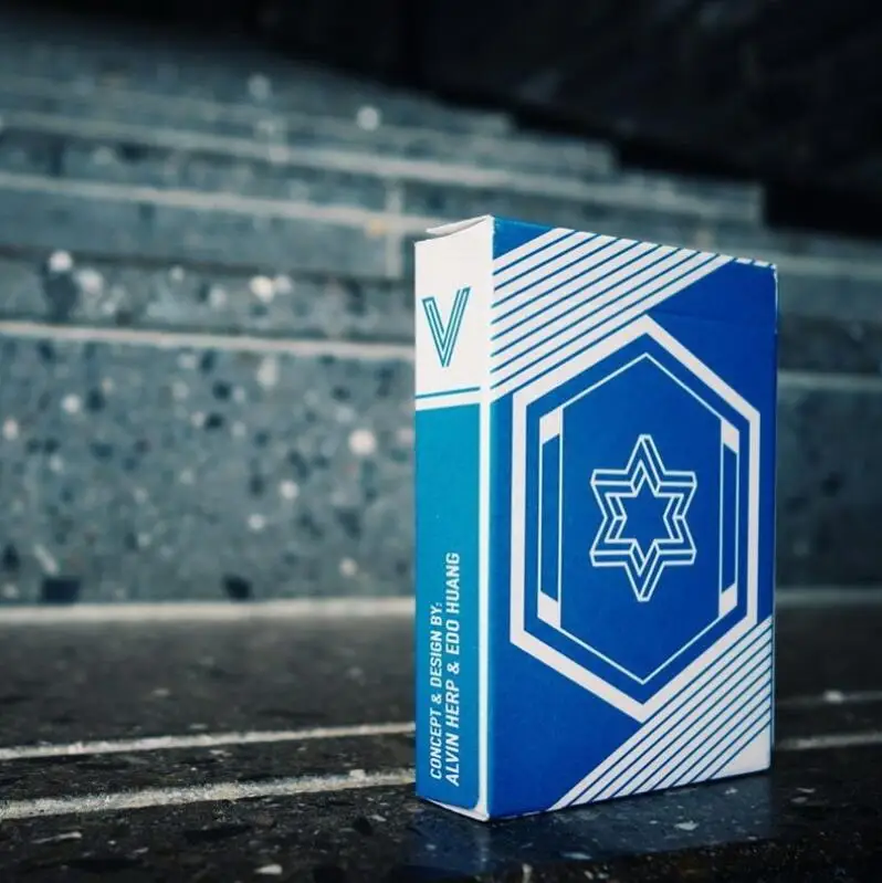 Синие Вигор игральные карты обычный колода Райдер задняя карта волшебный трюк