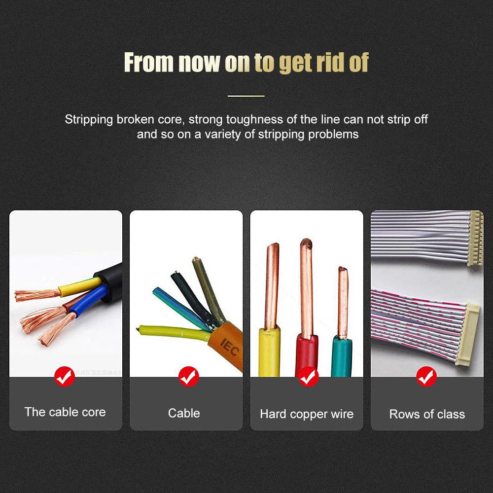 Высокое качество зажим для зачистки проводов Регулируемая длина провода и