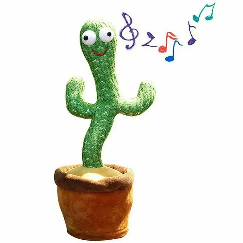 Фото Танцующая пение кактус плюшевая игрушка Популярная домашний декор для ребенка