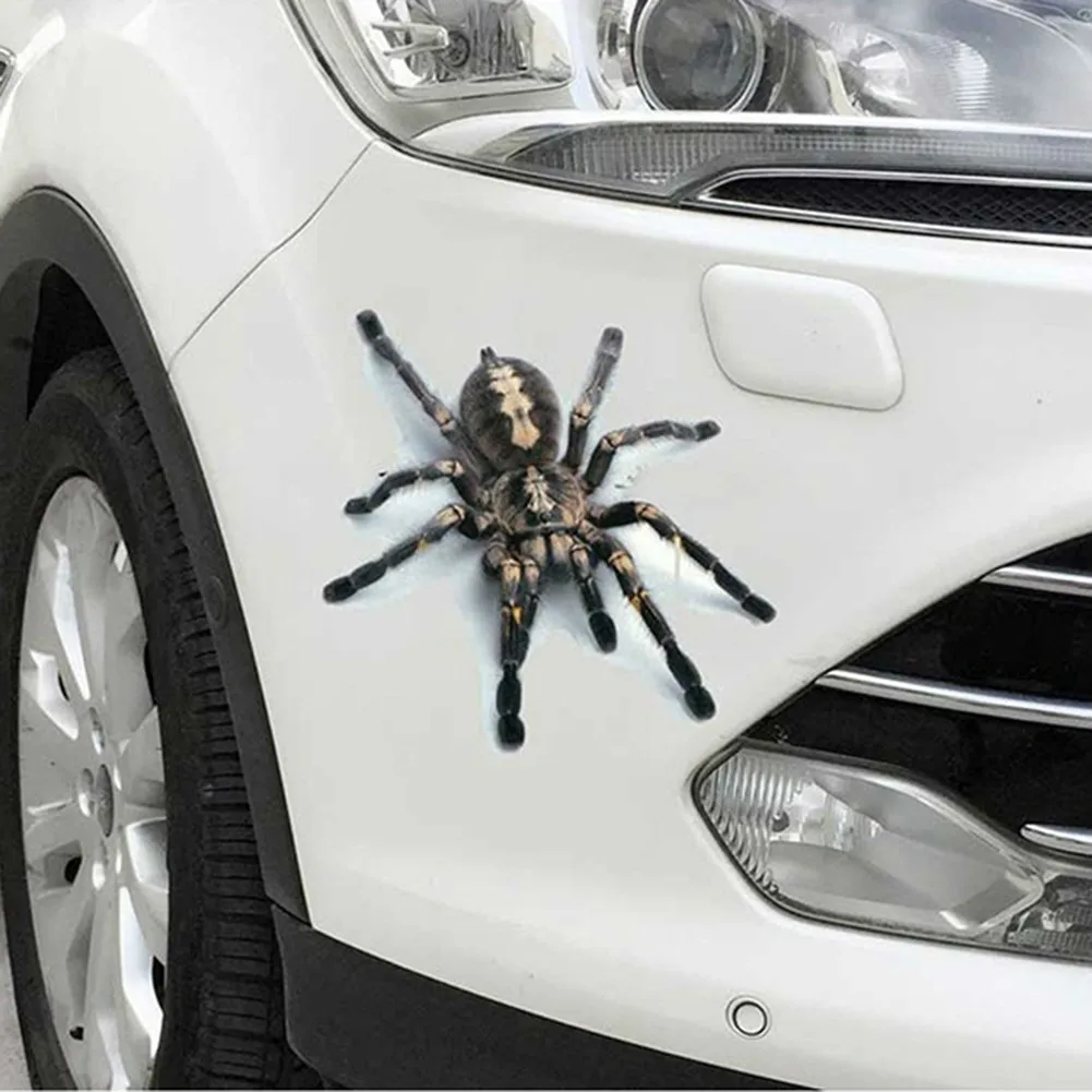 

3D Spider Lizard Scorpion Car Stickers 3D Animal Pattern Vehicle Window Mirror Bumper Decal Decor Waterproof High Stickiness