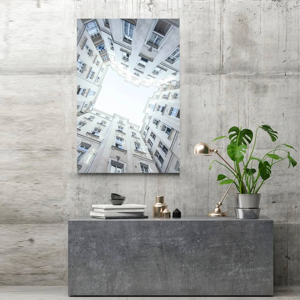 

Modern City Buildings Hanging Wall Art Print Picture Landscape Canvas Painting Poster for Living Room Bedroom Home Decor