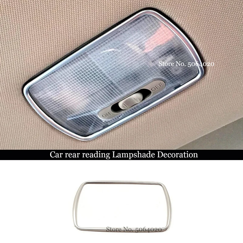 

For Honda CRV CR-V 2012 2013 2014 2015 2016 accessories Stainless steel Car rear reading Lampshade Cover Trim Car Styling 1pcs