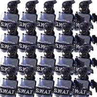 city military police figures building blocks ww2 soldiers special force army weapons swat accessories bricks toys children gift