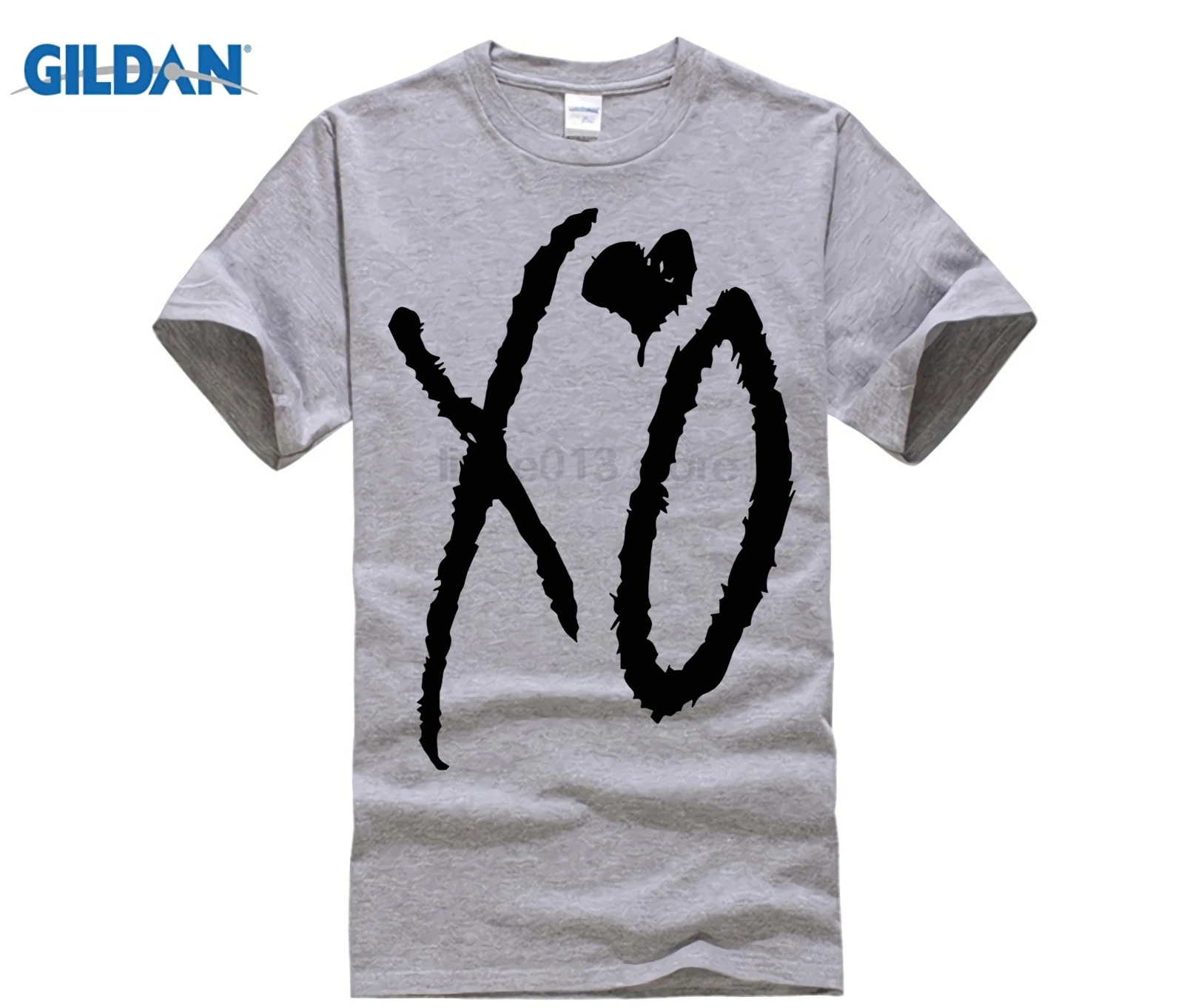 GILDAN Cutee The Weeknd XO Футболка мужская футболка с буквенным принтом сердце короткими