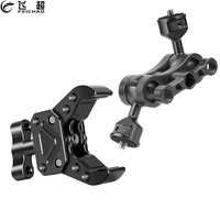 articulating magic arm double 14 ball head connect adapter crab clamp 38 mount for lights field monitor camera stand bracket