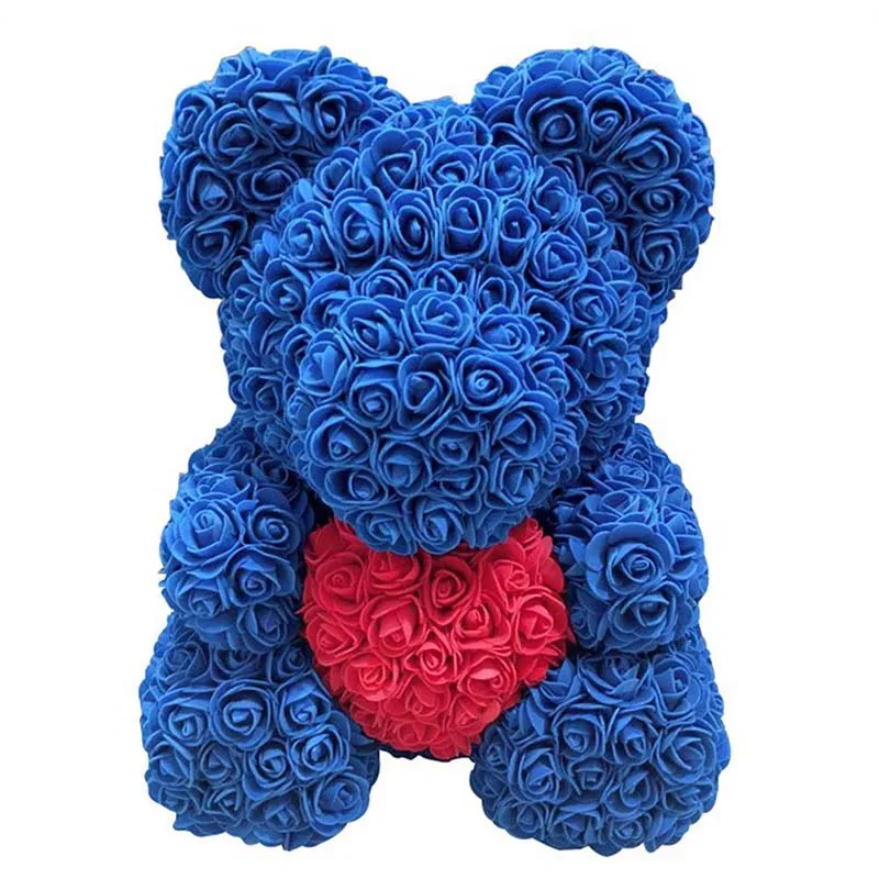 Hot Lovely Big Red Rose Flower Bear Toys Ornaments Gifts for Valentines's Day 25cm XJS789 | Дом и сад