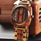 BOBO BIRD часы-браслет из дерева Мужские часы от топ бренда Водонепроницаемый роскошные классические кварцевые наручные часы кожаный ремешок квадратный циферблат Рождественский подарок
