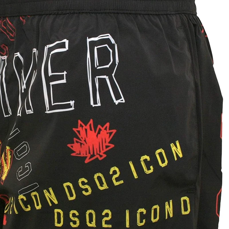 

Summer 3D Printed Beach Shorts Men Casual Letter Board Pants Quick Dry Casual Fitness Swimming Shorts Male Bermuda Masculina