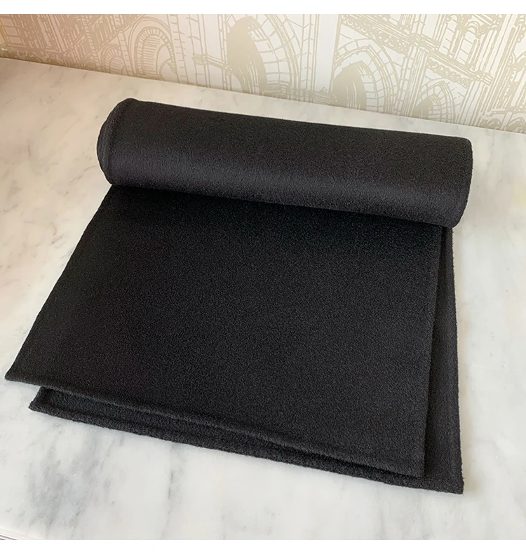 Шарф ручной работы Классический верблюжий черный серый 90% шерсть 10% кашемировый