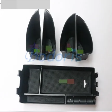 Package 5pcs Автомобильный органайзер для Mercedes Benz E Class W213, центральный подлокотник, коробка для хранения перчаток, аксессуары для стайлинга автомобилей - Название цвета: Package 5pcs