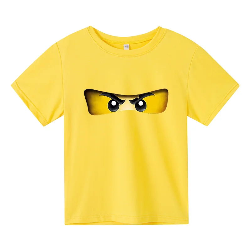 

4-16 Years Toddler Boy T-shirt kid clothes Legoes Kid Shirt Ninjago Shirt Short sleeve children's clothing girls clothing summer