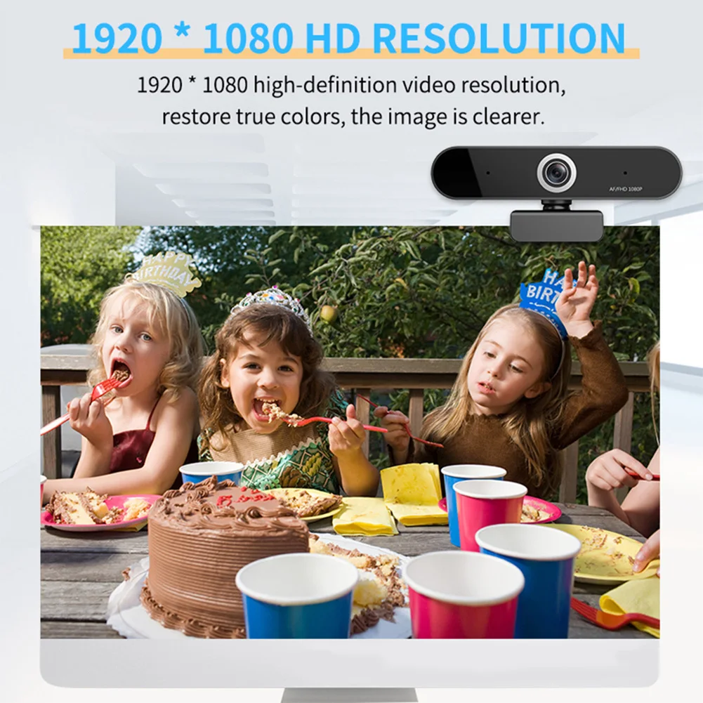 

1080P Webcam with Mic Stream Webcam Computer Camera for PC Laptop Video Conferencing Recording Streaming UY8
