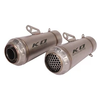 60mm diameter motorcycle exhaust pipe stainless steel muffler end tip modified tube for universal dirt street bike