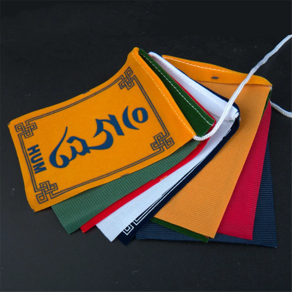 3 шт. подвесной мини-флаг мантры 6 символов длина 90 см |