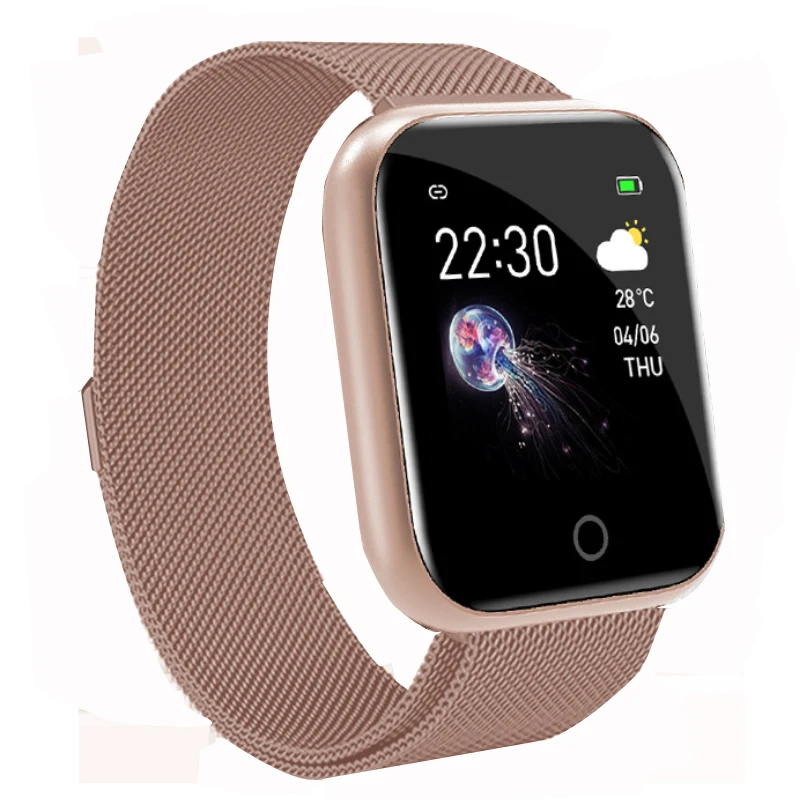 Metallic gold Imosi I5 смарт-браслет, часы, монитор артериального давления, шагомер, умный Браслет, беспроводной фитнес-трекер, браслет PK B57 - Цвет: Metallic gold