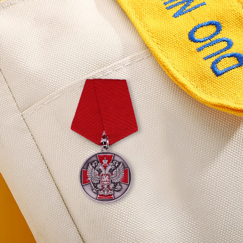 CCCP Medal Russia Double-headed eagle cross ST.GEORGE coat of arms the Russian Federation badge national emblem | Украшения и