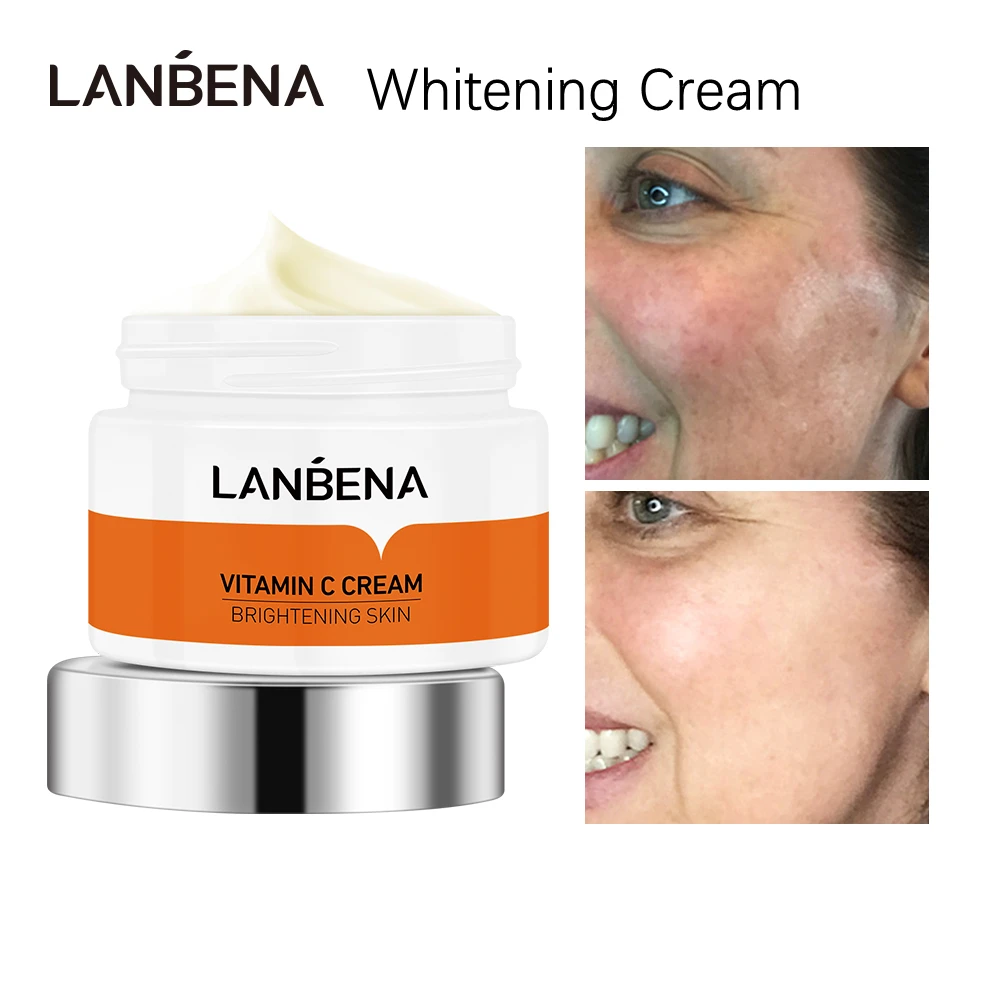 

Крем для лица LANBENA с витамином C, средство для отбеливания, средство против старения, освежающее, не жирное средство для ухода за кожей
