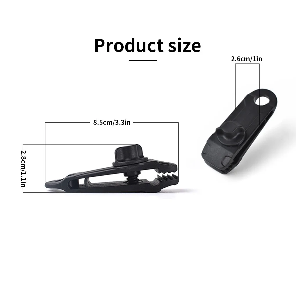 

10pcs Tarpaulin Clip Quality Durable Awning Tent Lashing Buckle Outdoor Camping Awning Hook Windproof Rope Woodworking Tools