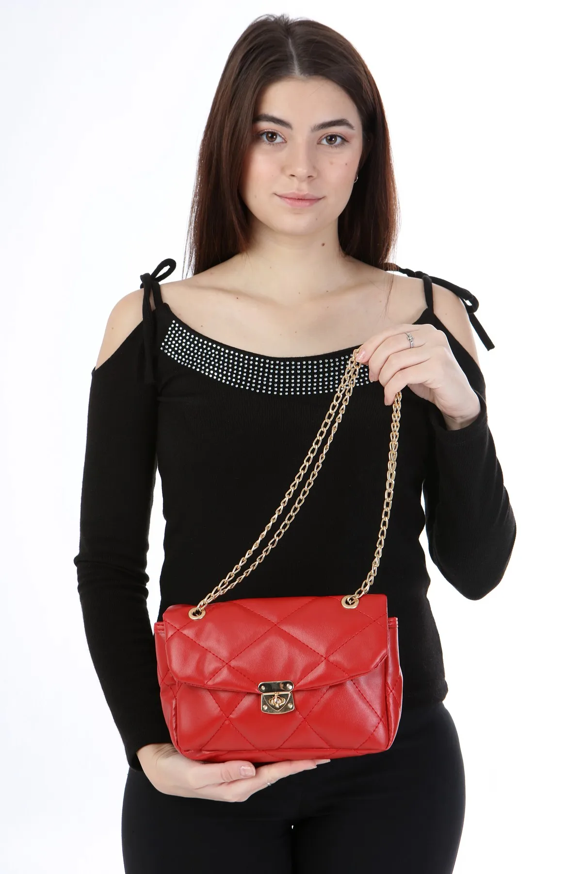 Женская Стеганая Сумка через плечо lolinna854