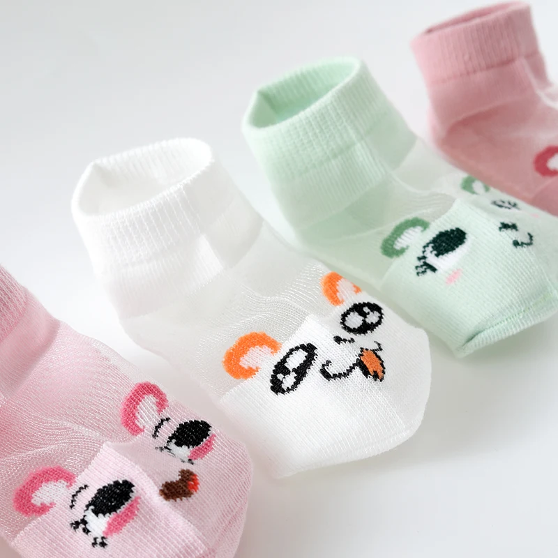 Calcetines finos de algod&oacute;n para ni&ntilde;os, medias c&oacute;modas y transpirables, a la moda, de 0 a 8 a&ntilde;os, 5 pares = 10 unids/lote-5