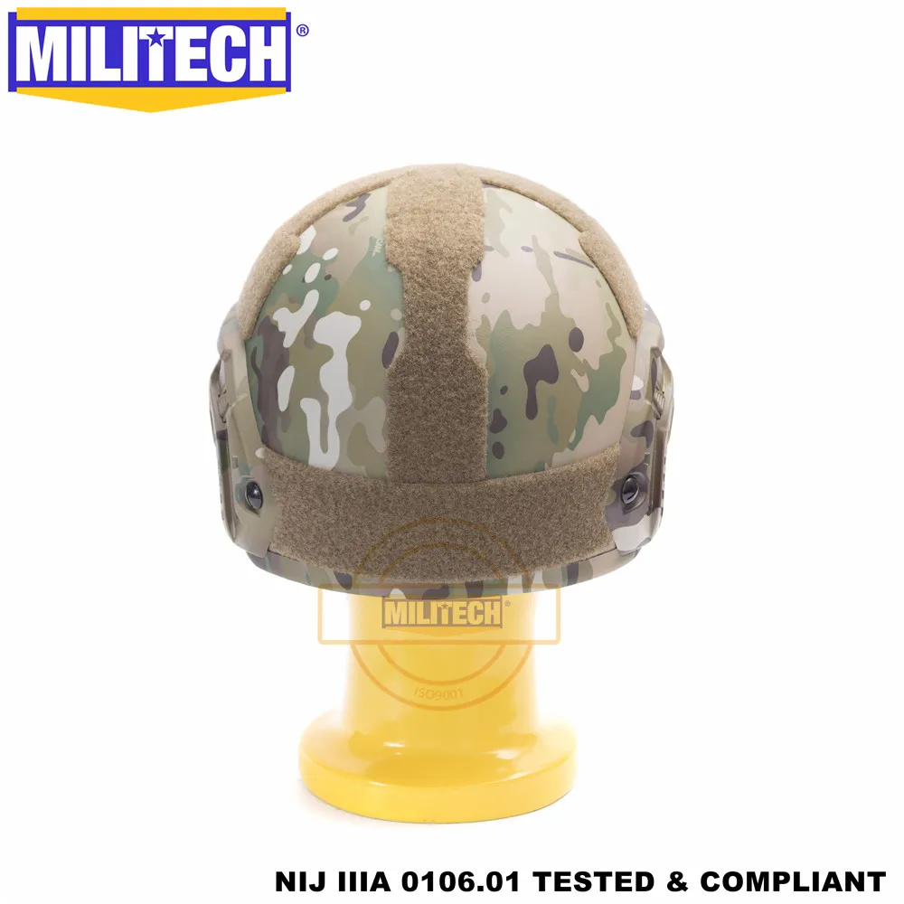 MILITECH баллистический шлем БЫСТРЫЙ MC Делюкс червячный циферблат NIJ уровень IIIA 3A высокий срез ISO сертифицированный Twaron Пуленепробиваемый Шлем DEVGRU