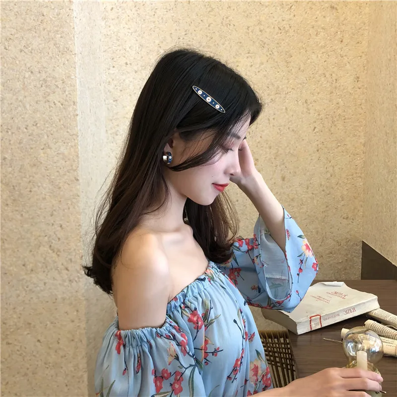 

2020 Korean Hair Clips For Women Barrettes With Small Daisies Hairpins Cute Duckbill Clip Hair Accesorios Jewelry