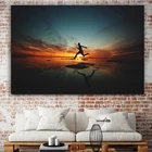 Плакаты на закат, холст, живопись, пейзаж, принт, силуэт, закат, настенное искусство, настенные картины для гостиной, украшение для дома