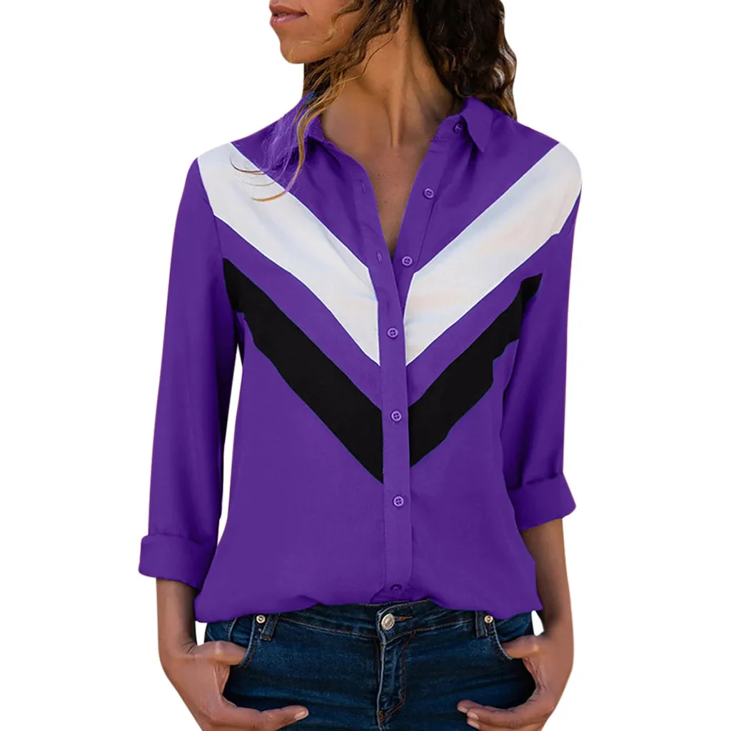 Женская рубашка с длинным рукавом SAGACE повседневная сексуальная разные цвета в