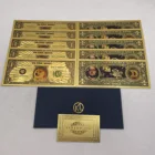 Красивые WOW Позолоченные дожкойн золото банкнот милые Dogcoin узор сувенир в виде собаки Коллекция подарков