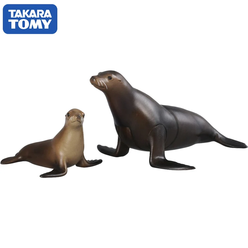 

TAKARA TOMY Simulation Wild Animals Otarriinae Educational Toys Anmies Figures Ornaments Decoration Jungle Mini Children Gifts