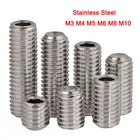 Винты без головки из нержавеющей стали 316, 5-50 шт., верхняя проволока, вогнутые, внутренние, шестигранные, набор винтов М3, М4, М5, М6, М8, М10