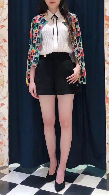 

Women Solid Color Shorts High Waist Casual Short Pants Elegant Lady Casual Short Trousers with Button