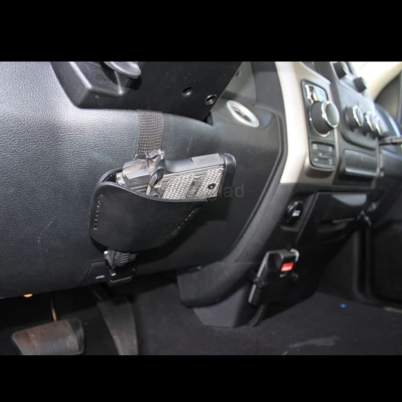 New Universal Adjustable Concealed Car Seat Pistol Holster Auto Accessories Vehicle Under Mattress Bed Pouch Hand Gun Holster