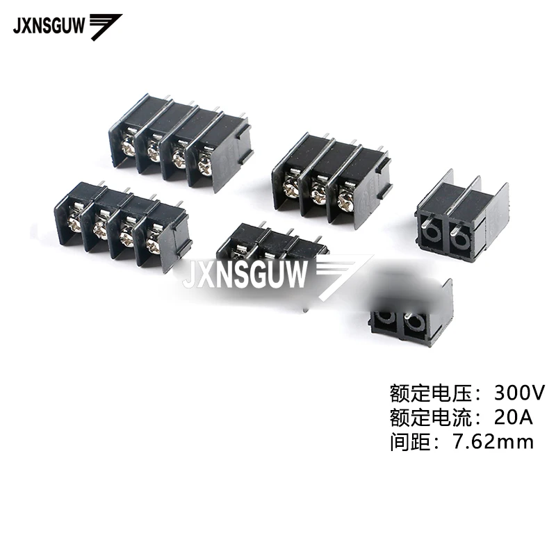 

10PCS KF7.62L/H-7.62-2P/3P/4P straight insert 7.62mm Spacing fence terminal Terminal Can be spliced