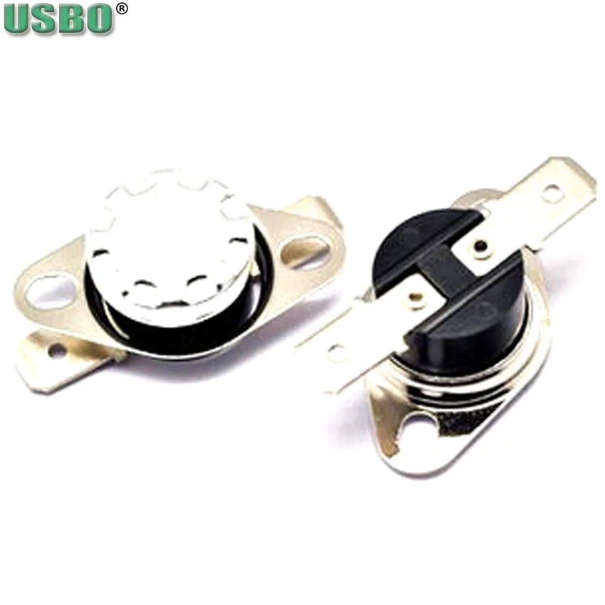 

Durable Sudden jump 250V 10A thermostat thermal protector 115 degree normal closed temperature control switch KSD301 10pcs