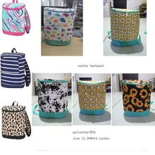 New Multi Leopard Patterns Insulated Cooler Backpack Large Capacity Folding Stripe Keep Cold Bag For Beach Picnic Camping Trave