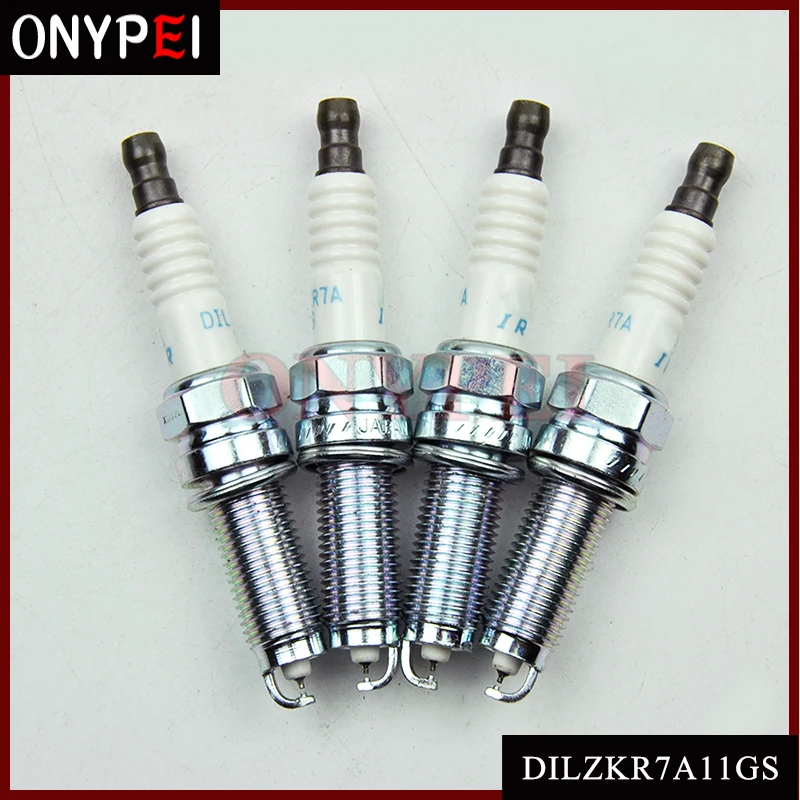Новые Двойные Иридиевые свечи зажигания 12290-R41-L01 DILZKR7A11GS для Honda 12290R41L01 4 шт. |