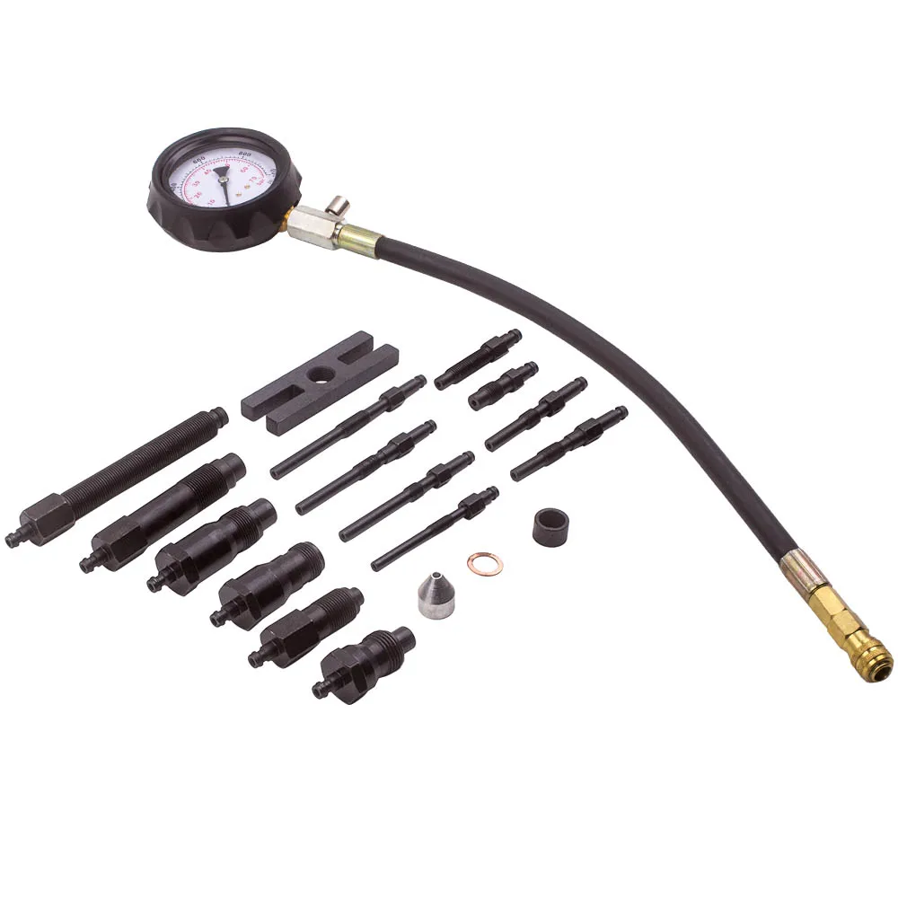 16PCS Diesel Engine Compression Pressure Test Tool Adapter Kit Set Automotive |