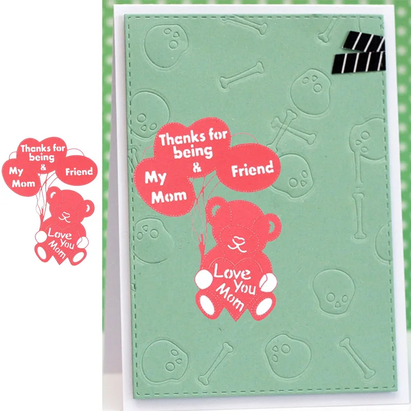 

Cute Lovely Bear Shape Metal Cutting Dies Stencils For DIY Scrapbooking Decorative Embossing Suit Paper Cards Handcraft Tools