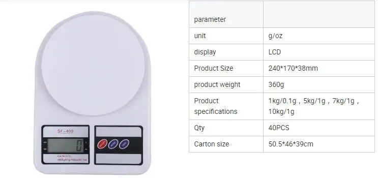 Scale Kitchen Professional Cheapest Price Digital Sf400 | Инструменты