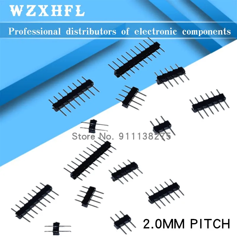 Штекерный Разъем 2 0 мм 10 шт./лот 1 шт. 3 4 5 6 7 8 9 12 15 20 40 Соединитель с позолоченной