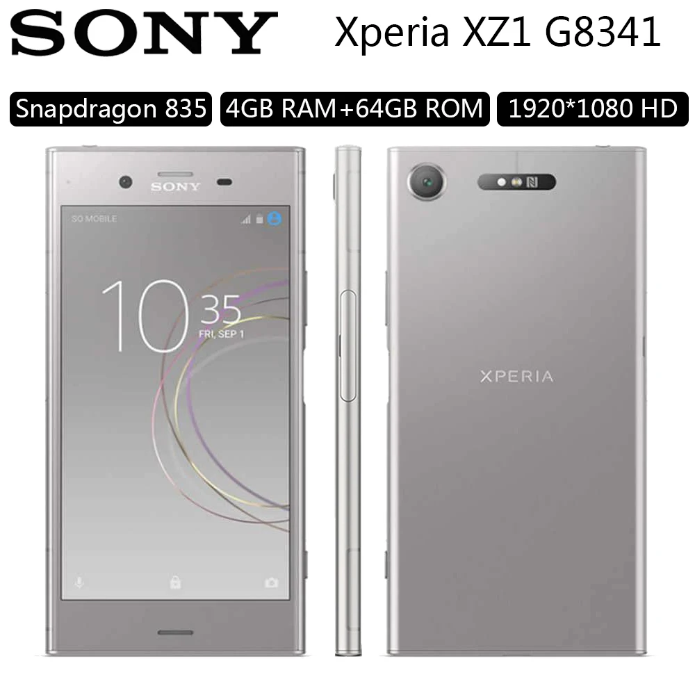 

Sony Xperia XZ1 G8341 Octa-Core Mobile Phone Snapdragon 835 4GB RAM Android Mobile Phone 5.2 Inch 1920x1080 EU Version Smatphone