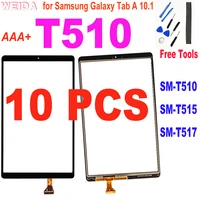 10 pcs aaa touch for 10 1 samsung galaxy tab a 10 1 2019 t510 t515 t517 sm t510 touch screen digitizer glass panel replacement