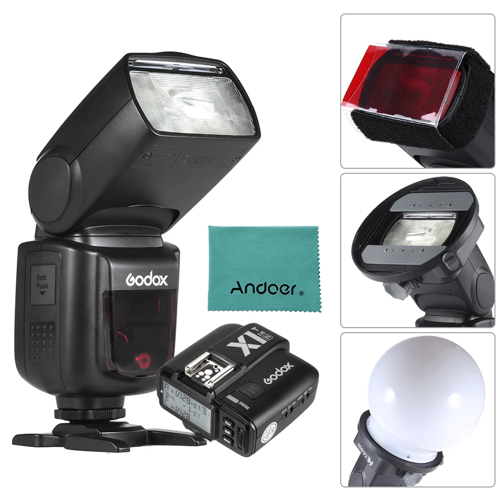 

Godox V850II GN60 2.4G Off Camera 1/8000s HSS Camera Flash Speedlight Speedlite for Nikon DSLR Cameras