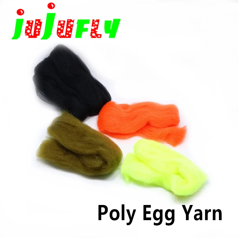 Premium fly tying egg yarn hydrophilic fibers fluff effect fish head fly tying materials for salmon&steelhead fly fishing flies