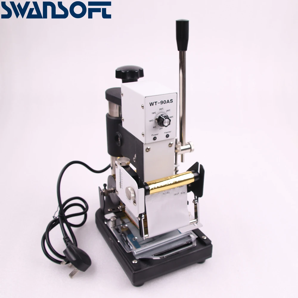 SWANSOFT Hot tipper for pvc card and member hot stamping machine WT-90AS Digital display type | Дом и сад